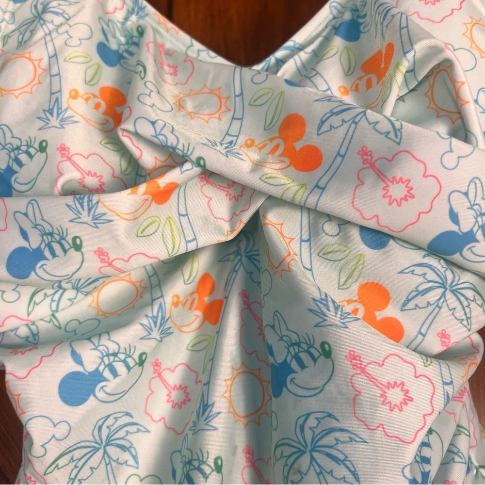 Disney Blue Mickey One Piece Swimsuit Women's S - Picture 3 of 7
